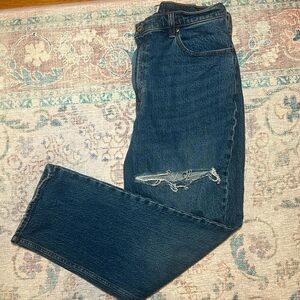 Abercrombie Curve Love the 90s Straight Ultra High Rise size 32/ 14s